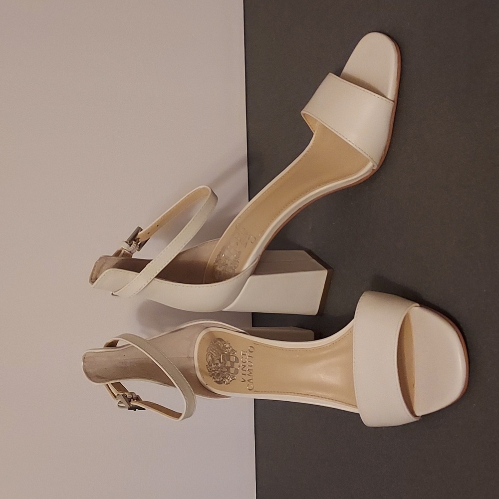 Vince Camuto Sandals Cream high heel ankle strap size 7